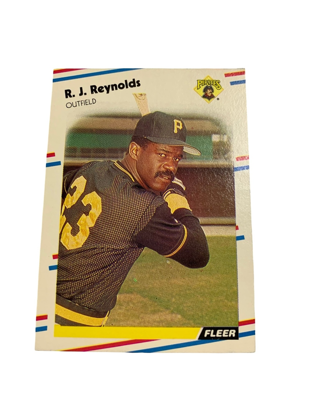 1988 Fleer Baseball Card #339 R.J. Reynolds Pittsburgh Pirates MLB Vintage